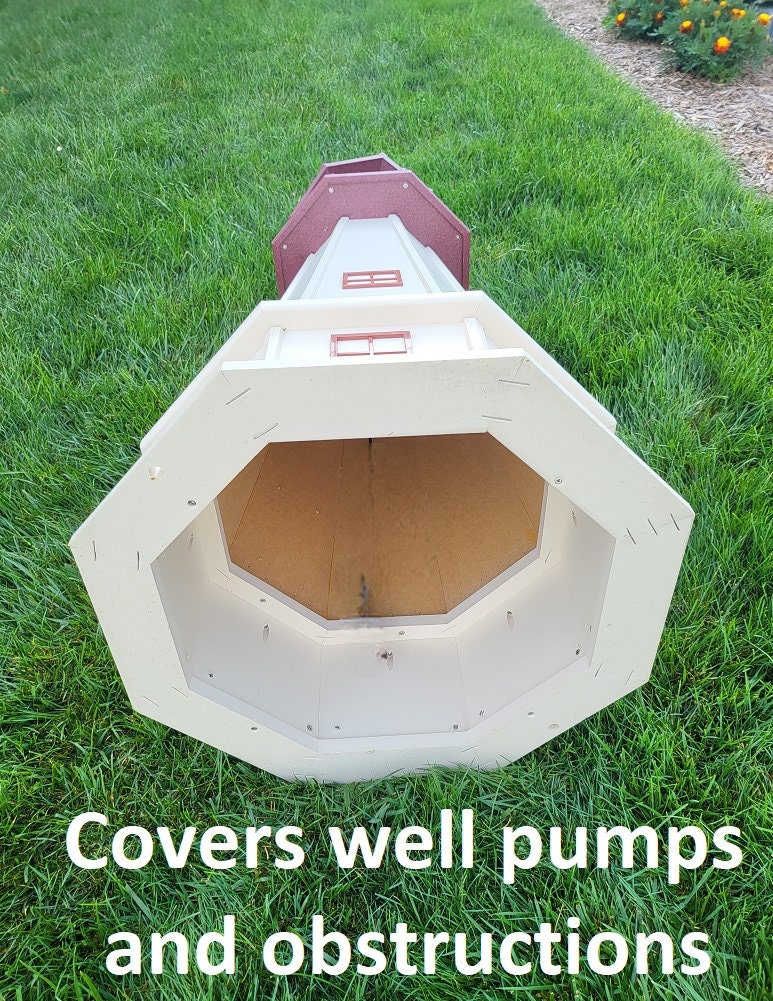 Cape May Lighthouse - Solar - Amish Made - Landmark Replica - Backyard Decor