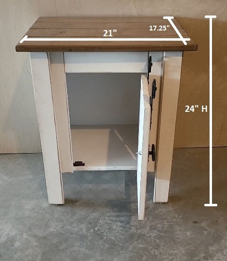 End Table - Amish Furniture - Rustic - Home Décor - Nightstand - Living - Book Shelf - Amish Handmade - Bathroom Cabinet - Case Goods