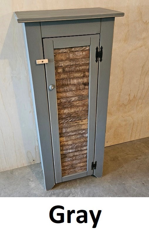 Rustic Cupboard - Amish Handmade - Pantry Cabinet - Kitchen - Amish Furniture - Primitive Jelly Cabinet - Rustic Chimney Cabinet -Home Décor