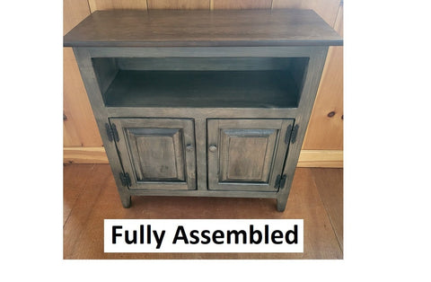 2 Door Cabinet - Fully Assembled - TV Stand - Primitive - Storage -  TV Cabinet - Home Décor- Amish Handmade - Multipurpose Cabinet - Rustic