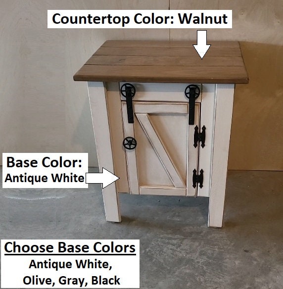 End Table - Amish Furniture - Rustic - Home Décor - Nightstand - Living - Book Shelf - Amish Handmade - Bathroom Cabinet - Case Goods