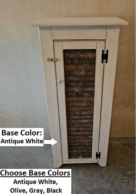 Rustic Cupboard - Amish Handmade - Pantry Cabinet - Kitchen - Amish Furniture - Primitive Jelly Cabinet - Rustic Chimney Cabinet -Home Décor