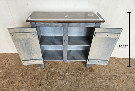 2 Door Cabinet - Amish Furniture - TV Stand - Primitive - Storage - TV Cabinet - Home Décor- Amish Handmade - Multipurpose Cabinet - Rustic