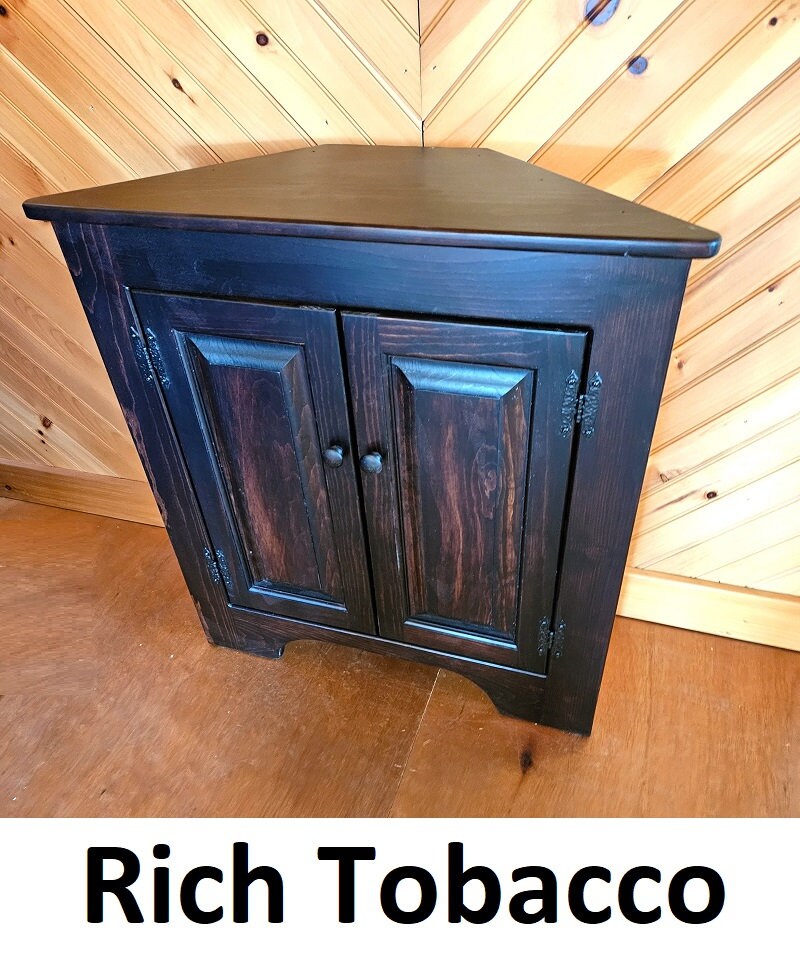 Corner Cabinet 2 Doors - Amish Furniture - Free Shipping - Primitive - Storage - TV Cabinet -Amish Handmade - Multipurpose Cabinet - Rustic