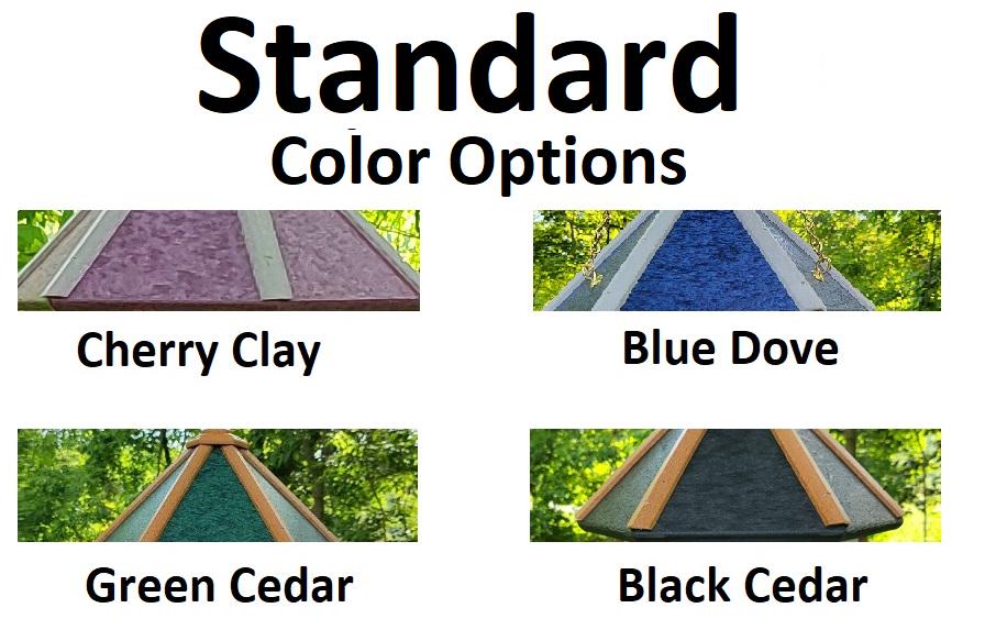 Poly Bird House - Amish Handmade - 1 Nesting Compartment - Weather Resistant - Bird Lovers - Outdoors - Garden - Backyard - Bird Sanctuary