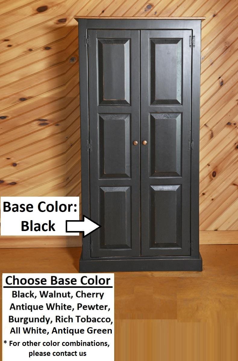 Amish Handmade Pantry Cabinet - Large Jelly Cabinet - Multipurpose Cabinet - Farmhouse - Cupboard- Amish Furniture- Rustic- Case Goods- Home