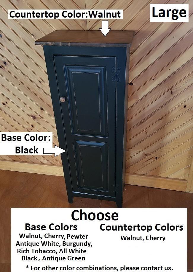 Pantry Cabinet - Amish Furniture - Primitive Jelly Cabinet - Rustic Chimney Cabinet - Home Décor- Amish Handmade- Primitive- Rustic Cupboard