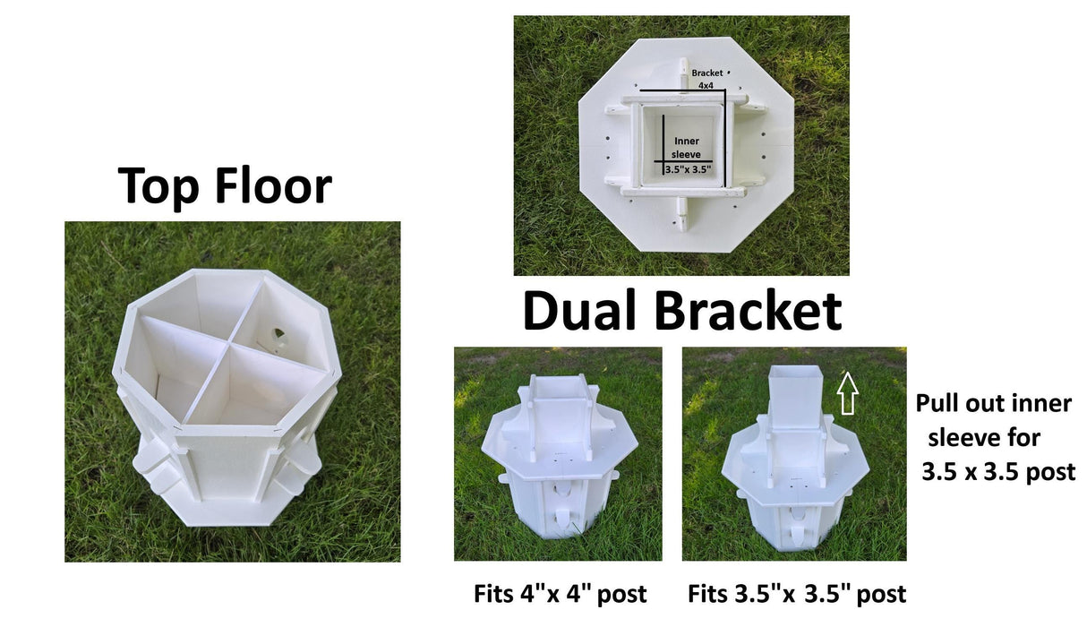 Amish Handmade Cedar Birdhouse – Large Decorative Outdoor Bird House with 2–8 Holes – Maintenance-Free Gift for Bird Lovers - Poly - Outdoor