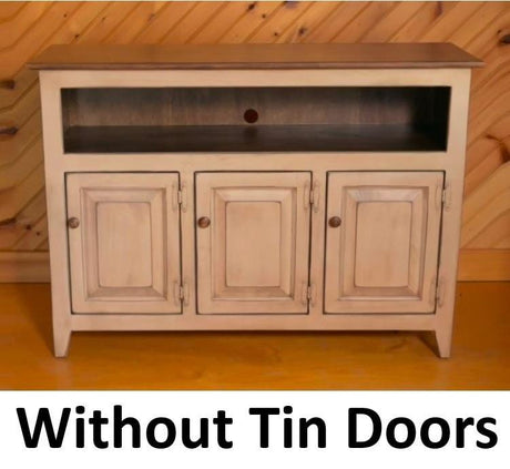 TV Stand - 3 Door Cabinet - Primitive - Storage - TV Cabinet - Amish Handmade - Multipurpose Cabinet - Rustic - Case Goods - Fully Assembled