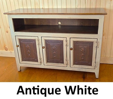 TV Stand - 3 Door Cabinet - Primitive - Storage - TV Cabinet - Amish Handmade - Multipurpose Cabinet - Rustic - Case Goods - Fully Assembled