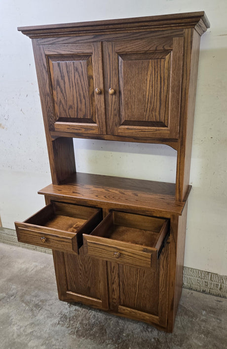 Amish Handmade Pantry Cabinet - Hutch Cabinet - Farmhouse - Kitchen Cabinet -Multipurpose - Cupboard - Storage - Rustic - Case Goods - Home
