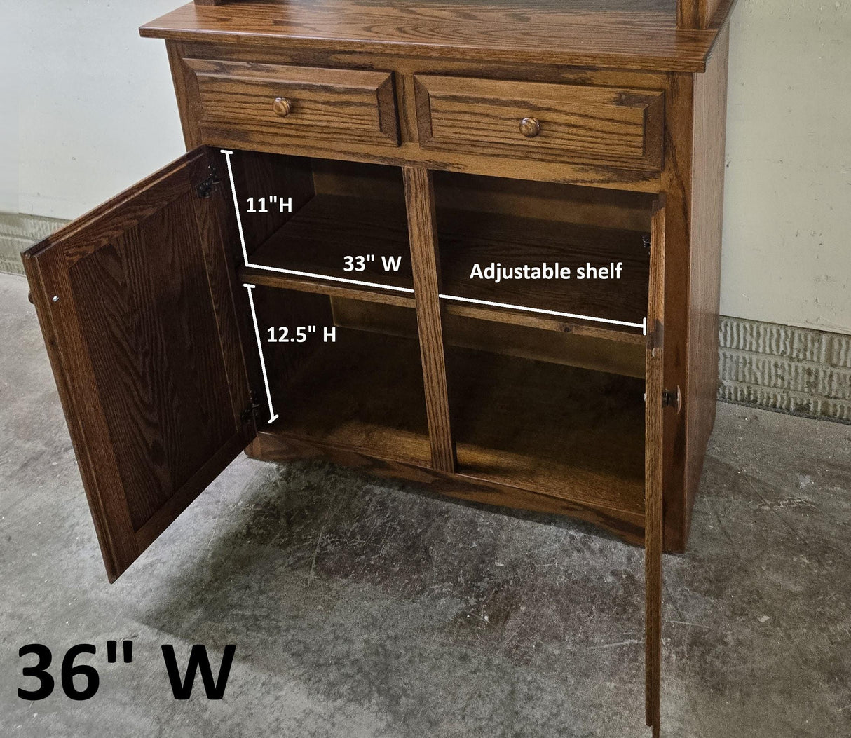 Amish Handmade Pantry Cabinet - Hutch Cabinet - Farmhouse - Kitchen Cabinet -Multipurpose - Cupboard - Storage - Rustic - Case Goods - Home