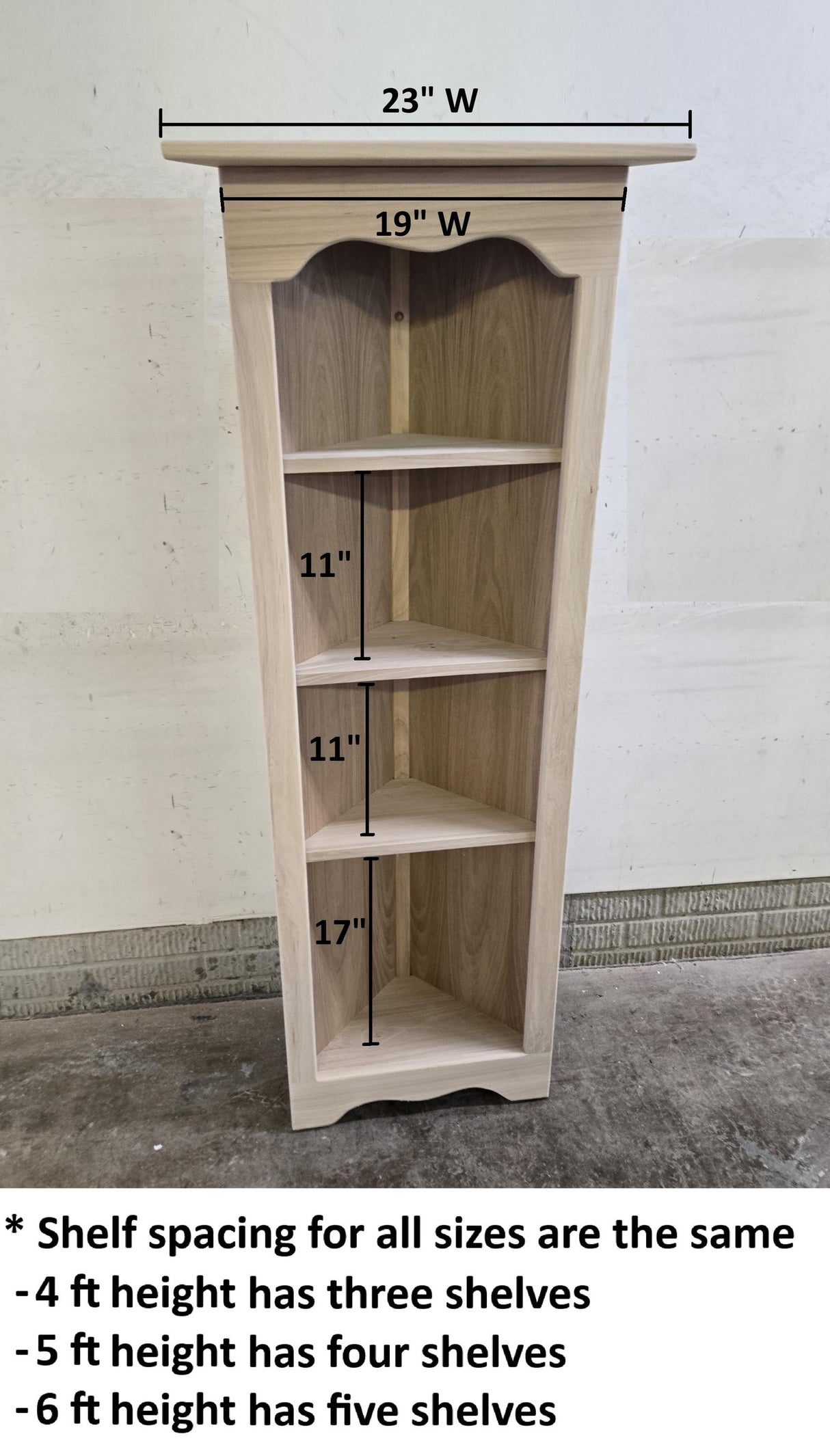 Amish Handmade Corner Cabinet - Corner Display - Multipurpose Cabinet - Bookcase - Kitchen Cabinet - Primitive - Rustic - Case Goods - Home