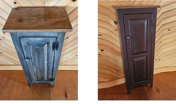 Pantry Cabinet - Amish Furniture - Primitive Jelly Cabinet - Rustic Chimney Cabinet - Home Décor- Amish Handmade- Primitive- Rustic Cupboard