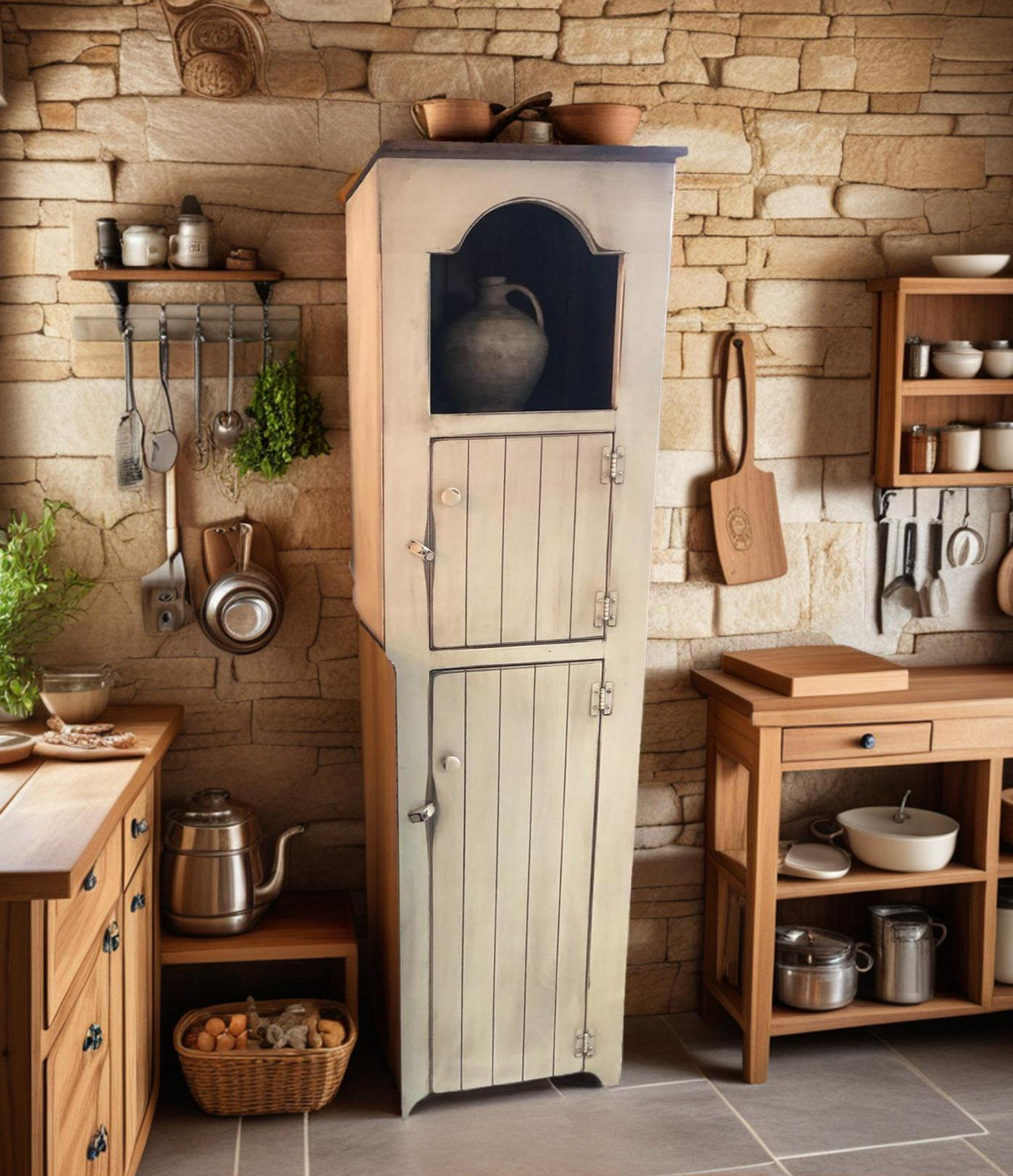 Amish Handmade Pantry Cabinet - Multipurpose Cabinet - Farmhouse - Primitive Jelly Cabinet - Cupboard - Storage - Rustic - Case Goods - Home