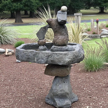 Birdbath - Watering Dish - Garden Décor - Handmade - Patio - Gift - Garden Accent - Natural - Bird Lovers - Outdoors - Birdwatch