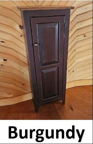 Pantry Cabinet - Amish Furniture - Farmhouse Jelly Cabinet - Kitchen - Rustic Chimney Cabinet - Home Décor- Amish Handmade - Rustic Cupboard