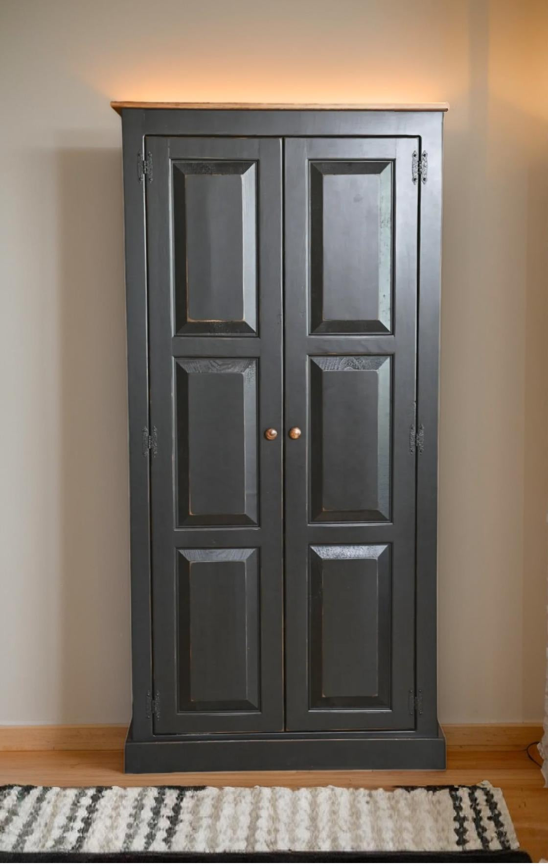 Amish Handmade Pantry Cabinet - Large Jelly Cabinet - Multipurpose Cabinet - Farmhouse-Cupboard - Storage - Rustic - Case Goods - Home Decor