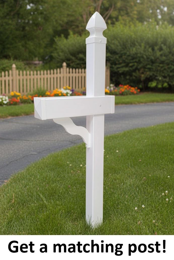 Amish Handmade Mailbox Independence Day Special! 250th Anniversary Mailbox with Post Barn Style Mailbox Poly American Flag Mailbox Primitive