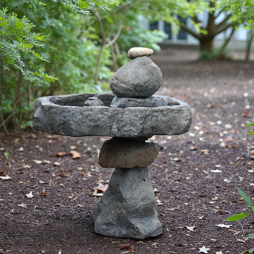 Birdbath - Watering Dish - Garden Décor - Handmade - Patio - Gift - Garden Accent - Natural - Bird Lovers - Outdoors - Birdwatch