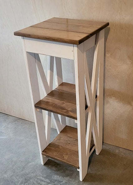 Entry Table - Amish Furniture - Primitive - Home Décor - Nightstand - Living - Book Shelf - Rustic -Handmade - Side Table - Bathroom Cabinet