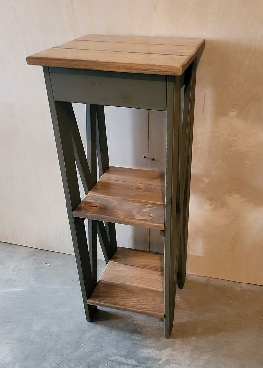 Entry Table - Amish Furniture - Primitive - Home Décor - Nightstand - Living - Book Shelf - Rustic -Handmade - Side Table - Bathroom Cabinet