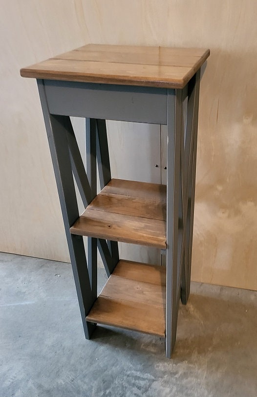 Entry Table - Amish Furniture - Primitive - Home Décor - Nightstand - Living - Book Shelf - Rustic -Handmade - Side Table - Bathroom Cabinet