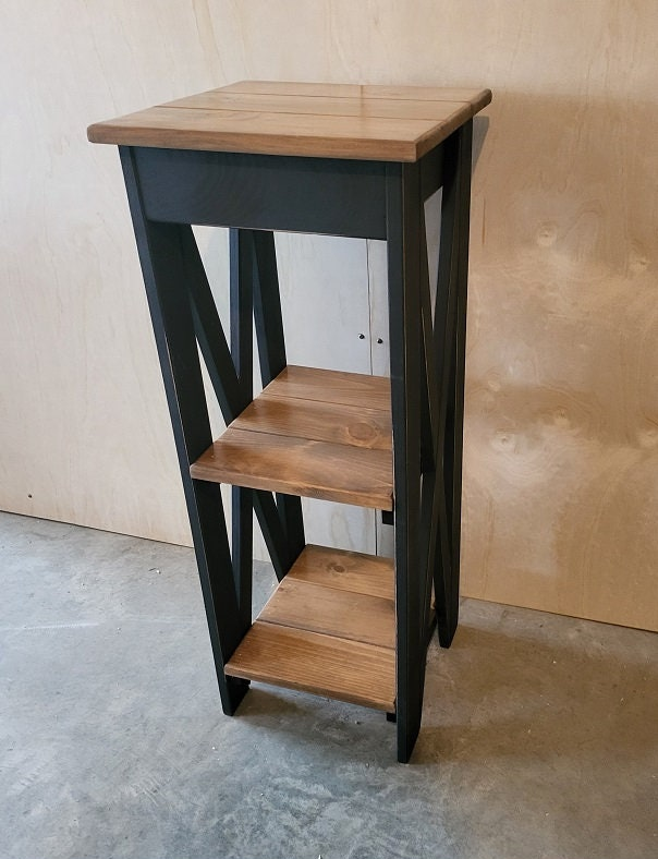 Entry Table - Amish Furniture - Primitive - Home Décor - Nightstand - Living - Book Shelf - Rustic -Handmade - Side Table - Bathroom Cabinet