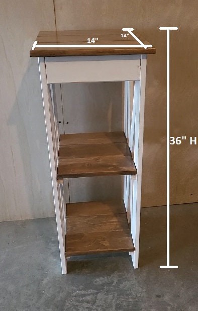 Entry Table - Amish Furniture - Primitive - Home Décor - Nightstand - Living - Book Shelf - Rustic -Handmade - Side Table - Bathroom Cabinet