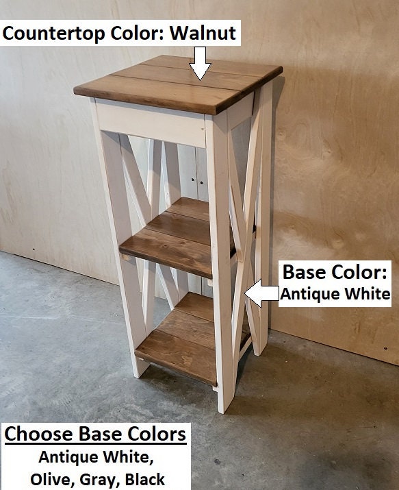 Entry Table - Amish Furniture - Primitive - Home Décor - Nightstand - Living - Book Shelf - Rustic -Handmade - Side Table - Bathroom Cabinet