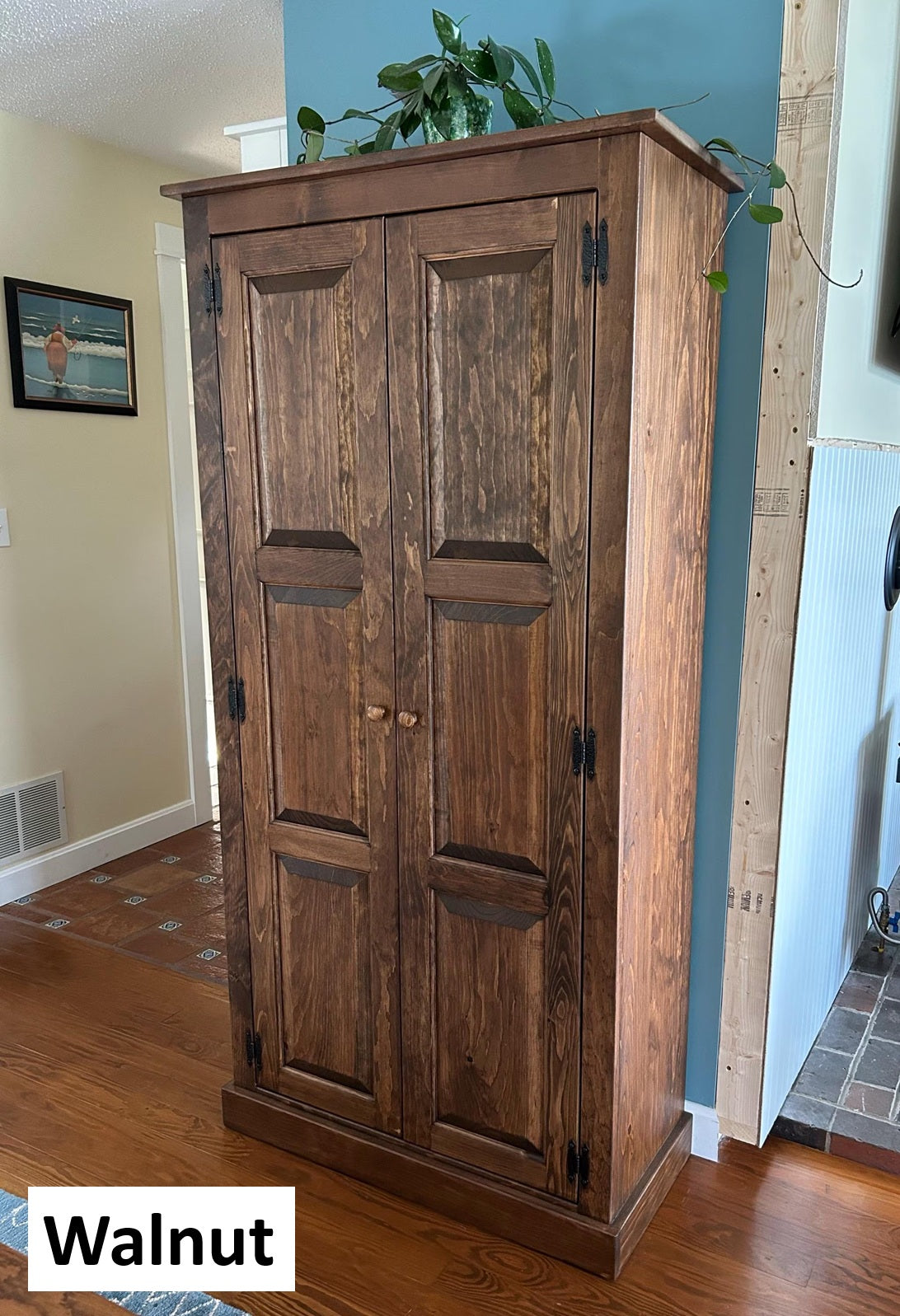 pantry cabinet, kitchen cabinet, home furniture, living room, bookcase, bookshelf, Amish handmade, books, Primitive, vintage, organizer, cupboard, rustic case goods
