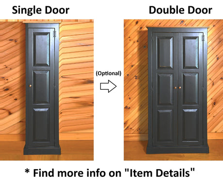 Amish Handmade Pantry Cabinet - Large Jelly Cabinet - Multipurpose Cabinet - Farmhouse - Cupboard- Amish Furniture- Rustic- Case Goods- Home