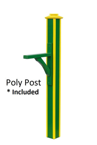 Set of Handmade Poly Mailbox and Poly Post With Nature Design