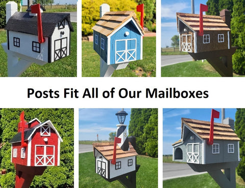 Mailbox Post, Multi Colors, Premium Wood, Southern Pine Treated, Fits All of Our Mailboxes