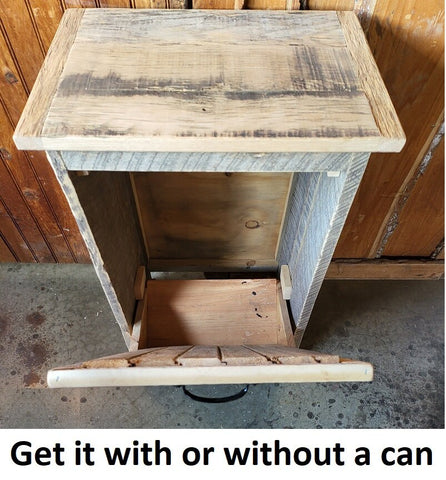 Tilt-out Trash Bin , Recycling Bin, Wood Storage, Cabinet Amish Handmade, Garbage Can