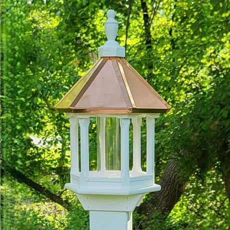 All Copper Roof Bird Feeders