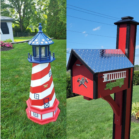lighthouses outdoor decor, lighthouse garden decor, decorative lighthouse statues, lighthouse yard decor, lighthouse solar lights