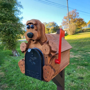 mailboxes, rustic, amish handmade, primitive, handmade, dog mailbox