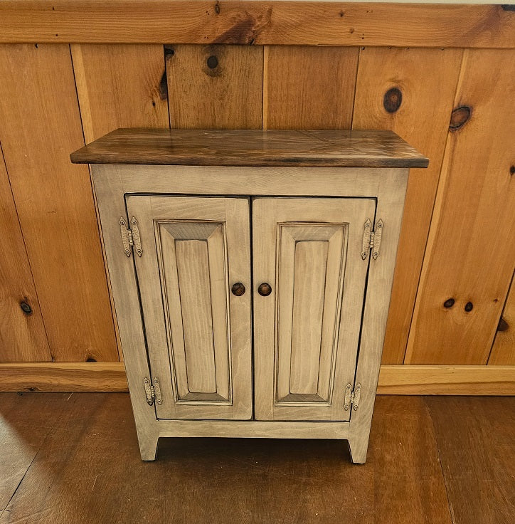 2 Door Cabinet - Amish Furniture - TV Stand - Primitive - Storage -  TV Cabinet - Amish Handmade - Multipurpose Cabinet - Rustic -Case Goods