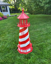 Load image into Gallery viewer, Solar, solar garden lights, Lawn Lighthouse, Outdoor lighthouse, Backyard lighthouse, Outdoor, solar lighthouse, Lighthouse outdoor, Garden décor
