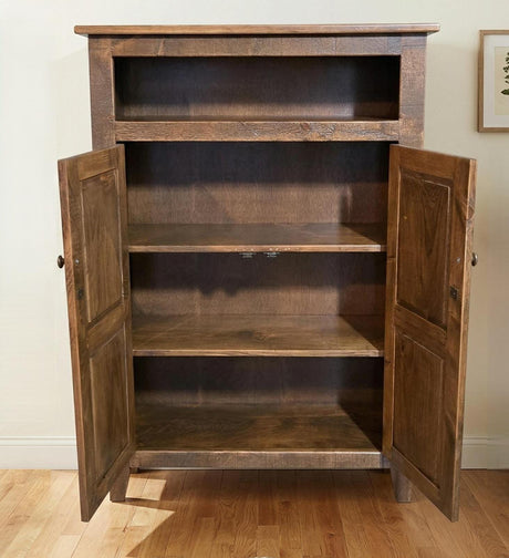 Furniture Farmhouse Cabinet Wooden Hall Cabinet 2 Door Cabinet Primitive Cabinet Handmade Buffet Cabinet Home Decor Vintage Jelly Cupboard