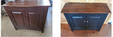 Farmhouse Cabinet Amish Handmade Wooden Hall 2 Door Primitive Cabinet TV Stand Buffet Cabinet Home Decor Jelly Cupboard 3 Door Cabinet - Cabinets, Dresser, Table