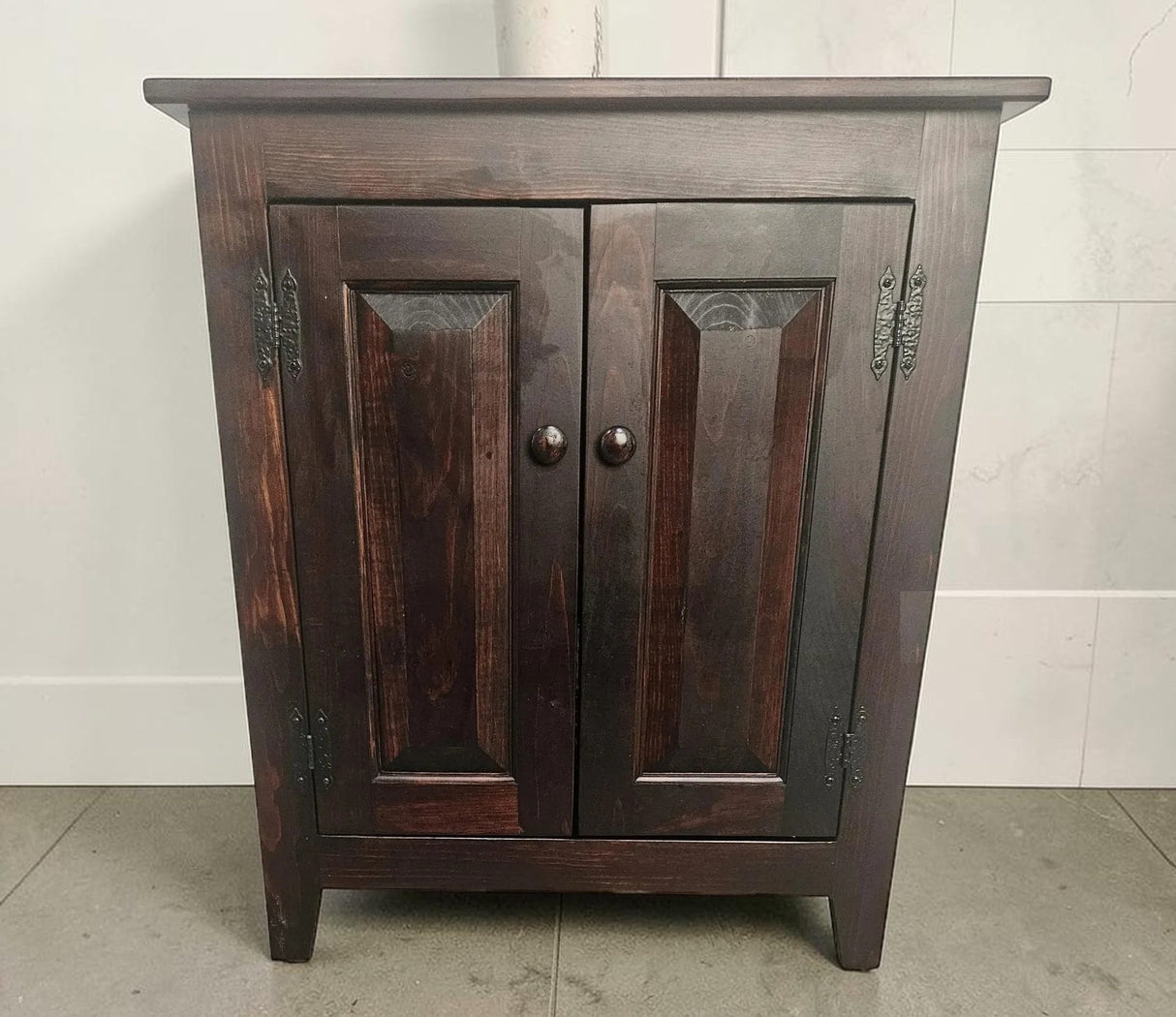 2 Door Cabinet - Fully Assembled - TV Stand - Primitive - Storage - TV Cabinet - Amish Handmade - Multipurpose Cabinet - Rustic- Case Goods