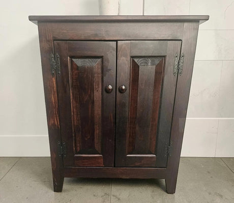2 Door Cabinet - Fully Assembled - TV Stand - Primitive - Storage - TV Cabinet - Amish Handmade - Multipurpose Cabinet - Rustic- Case Goods