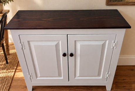 2 Door Cabinet - Fully Assembled - TV Stand - Primitive - Storage - TV Cabinet - Amish Handmade - Multipurpose Cabinet - Rustic- Case Goods