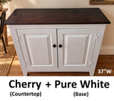 2 Door Cabinet - Fully Assembled - TV Stand - Primitive - Storage - TV Cabinet - Amish Handmade - Multipurpose Cabinet - Rustic- Case Goods