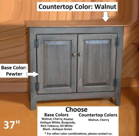 2 Door Cabinet - Fully Assembled - TV Stand - Primitive - Storage - TV Cabinet - Amish Handmade - Multipurpose Cabinet - Rustic- Case Goods