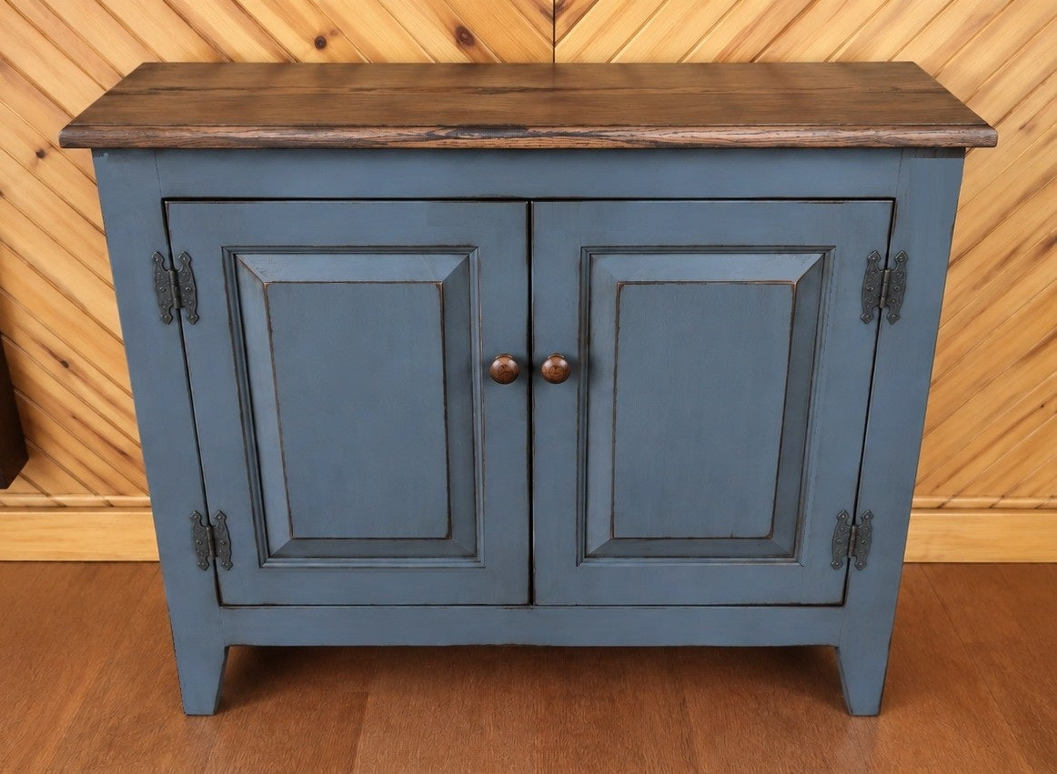 2 Door Cabinet - Fully Assembled - TV Stand - Primitive - Storage - TV Cabinet - Amish Handmade - Multipurpose Cabinet - Rustic- Case Goods