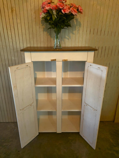 2 Door Cabinet - Amish Furniture - TV Stand - Primitive - Storage - TV Cabinet - Amish Handmade - Tall Country Cupboard - Rustic -Case Goods