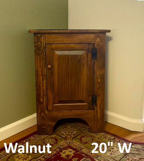 Corner Cabinet 2 Doors - Amish Furniture - Free Shipping - Primitive - Storage - TV Cabinet -Amish Handmade - Multipurpose Cabinet - Rustic